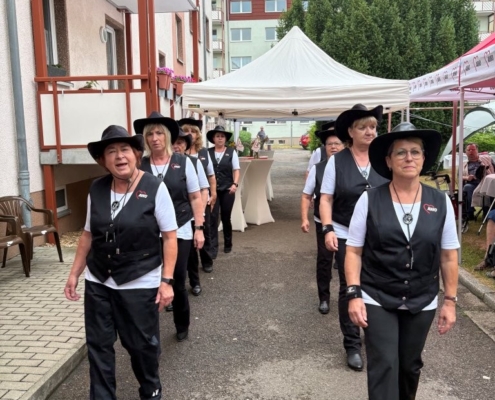 Die Line-Dancer des AWO Ortsvereins Ländliches Muldental begeisterten das Publikum mit ihrer Tanz-Einlage